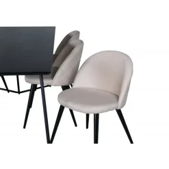 Petra t Spisebordssæt - Sort