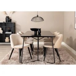Petra t Spisebordssæt - Sort