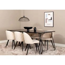 Petra t Spisebordssæt - Sort