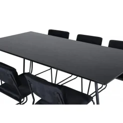 Petra t Spisebordssæt - Sort