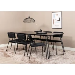 Petra t Spisebordssæt - Sort