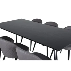 Petra t Spisebordssæt - Sort og Grå