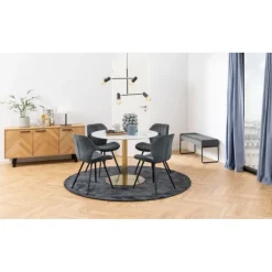 Petri spisebordsstol grå stof