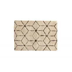 Petrus Tæppe - Mørkebrun og Ivory