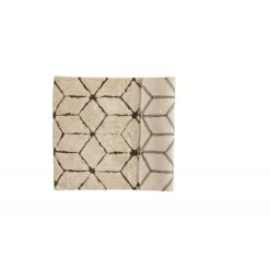 Petrus Tæppe - Mørkebrun og Ivory