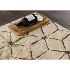 Petrus Tæppe - Mørkebrun og Ivory