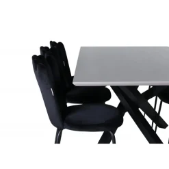 Piazza e Spisebordssæt - Sort