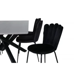 Piazza e Spisebordssæt - Sort