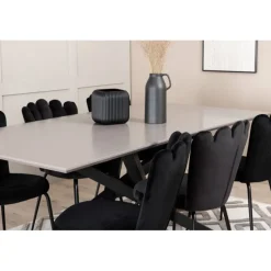 Piazza e Spisebordssæt - Sort