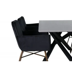 Piazza e Spisebordssæt - Sort og Kobber