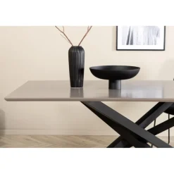 Piazza Spisebord - Sort og Mørkegrå