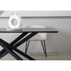 Piazza Spisebord 180cm - Sort