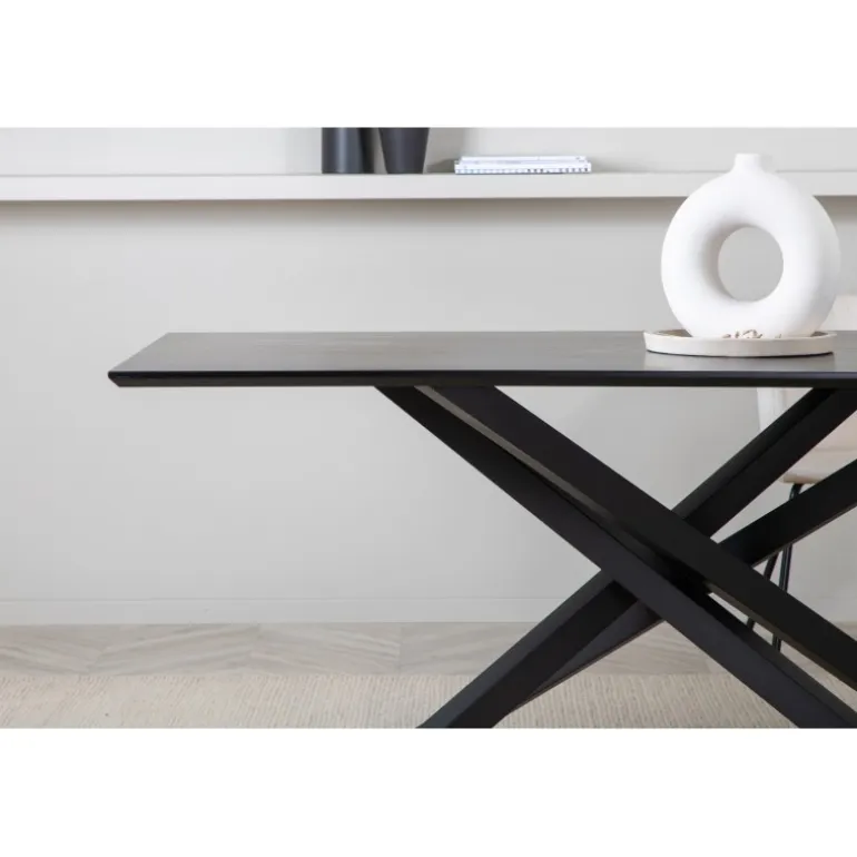 Piazza Spisebord 180cm - Sort