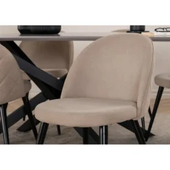 Piazza Spisebordssæt - Beige og Sort og Grå