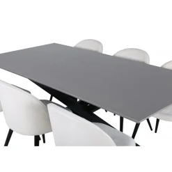 Piazza t Spisebordssæt - Beige og Sort og Grå