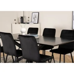 Piazza t Spisebordssæt - Sort