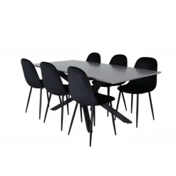 Piazza t Spisebordssæt - Sort