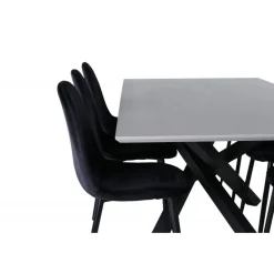 Piazza t Spisebordssæt - Sort