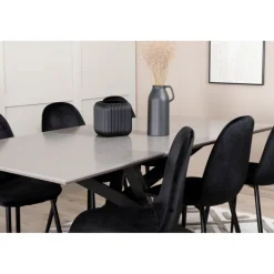 Piazza t Spisebordssæt - Sort