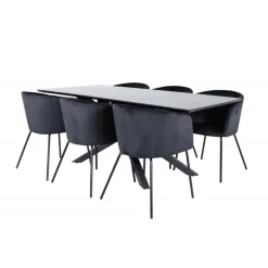 Piazza t Spisebordssæt - Sort