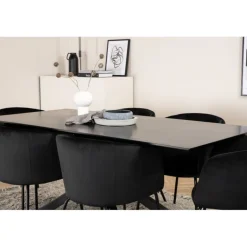 Piazza t Spisebordssæt - Sort