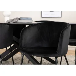 Piazza t Spisebordssæt - Sort