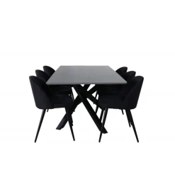 Piazza t Spisebordssæt - Sort