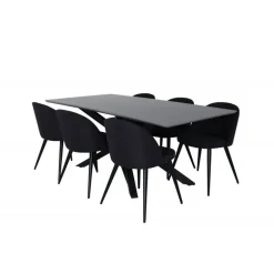 Piazza t Spisebordssæt - Sort