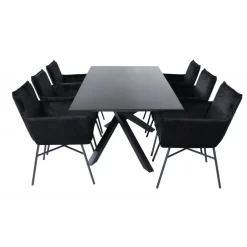 Piazza t Spisebordssæt - Sort