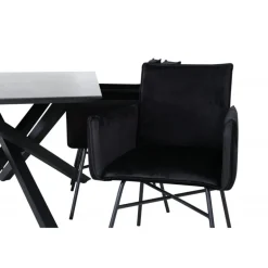 Piazza t Spisebordssæt - Sort