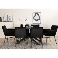 Piazza t Spisebordssæt - Sort