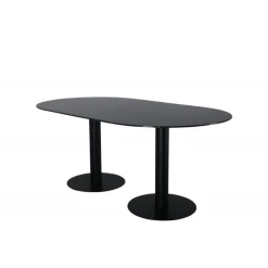 Pillan Ovalt spisebord - Sort