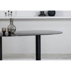 Pillan Ovalt spisebord - Sort