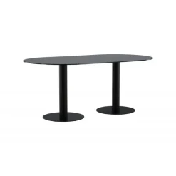 Pillan Ovalt spisebord - Sort