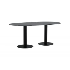 Pillan Ovalt spisebord - Sort