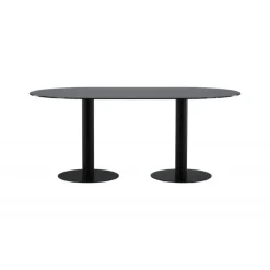 Pillan Ovalt spisebord - Sort