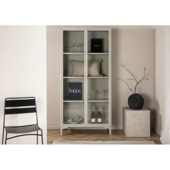 Piring Vitrineskab - Beige