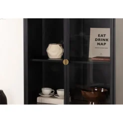 Piring Vitrineskab - Sort