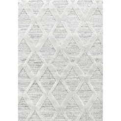 Pisa Shaggy tæppe Boho - Grå