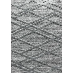 Pisa Shaggy tæppe Boho - Grå