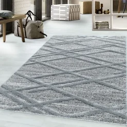 Pisa Shaggy tæppe Boho - Grå