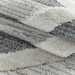 Pisa Shaggy tæppe Geometrisk - Grå