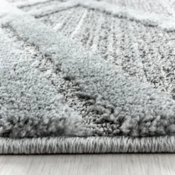 Pisa Shaggy Tæppeløber Boho - Grå