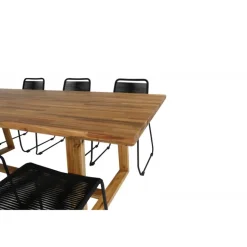 Plankton Loungesæt - Havemøbelsæt - Sort,Natur