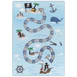 Play Børnetæppe Pirat - Blå