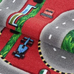 Play Børnetæppe Racerbane - Rød