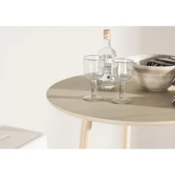 Plaza Barbord Ø70 cm- Hvidvasket