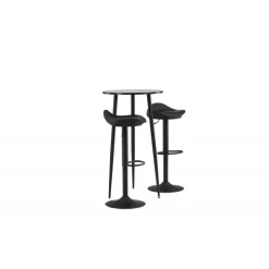 Plaza Rundt Spisebordssæt - Sort