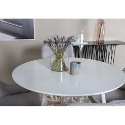 Plaza Rundt Spisebordssæt - Grå og Hvid