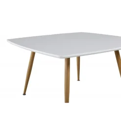 Plaza Sofabord 80 x 80- Natur og Hvid